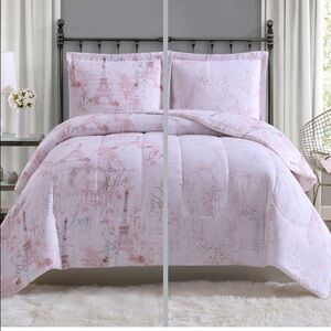 - Paris 3-Pc. King Comforter Mini Set, Color:Blush